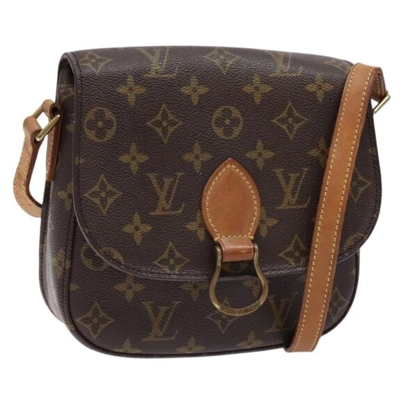 LOUIS VUITTON Monogram Saint Cloud MM Shoulder Bag M51243 LV Auth 135039 - Picture 1 of 16
